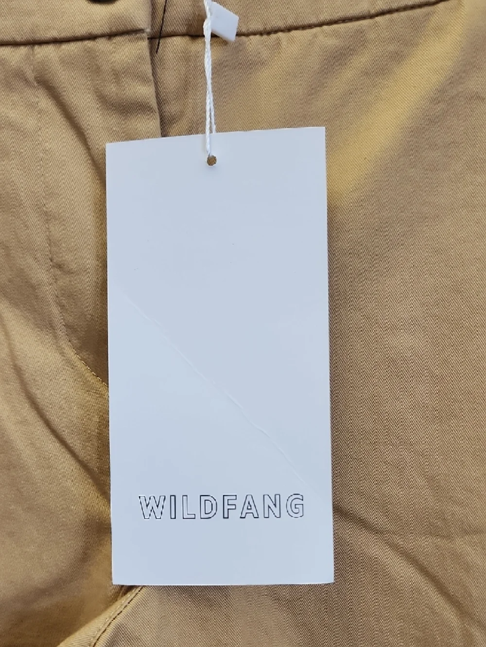 Wildfang Beige Cropped Chino Trousers - Picture 7 of 7
